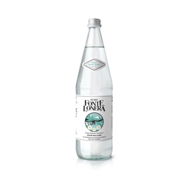 Fonte Margherita | Acqua leggermente frizzante Lonera 12 bottiglie x 1 litro